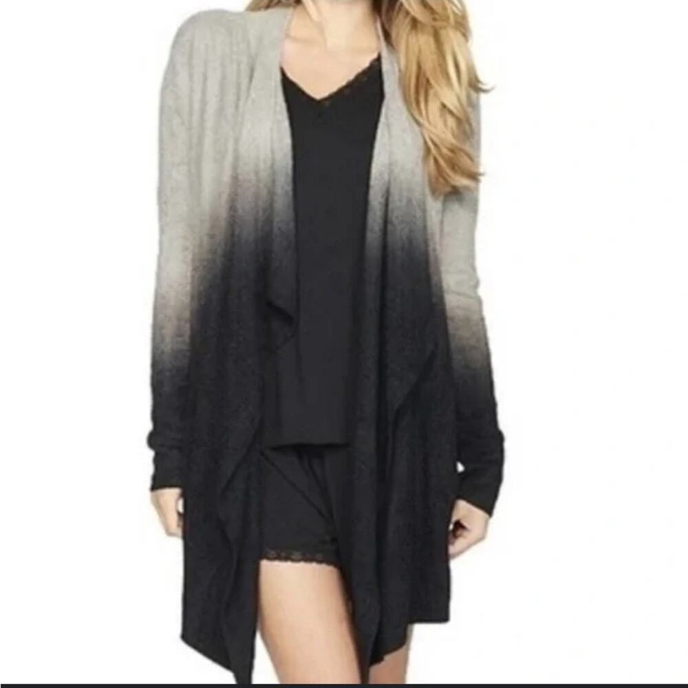 Barefoot Dreams Ombre Asymmetrical Cardigan Size Small - Picture 2 of 12